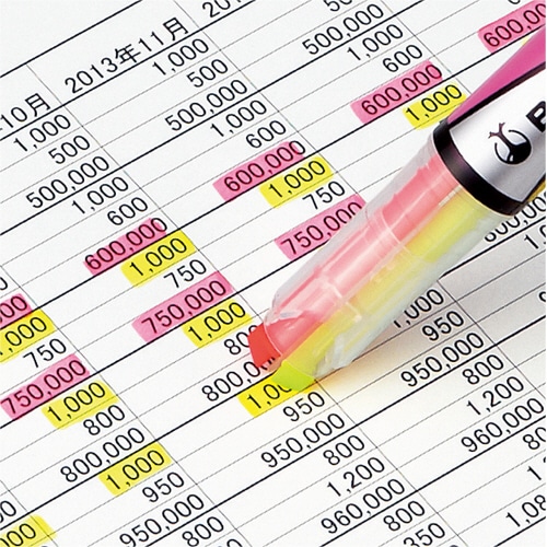 コクヨ 2色蛍光マーカー ビートルティップ ソフトカラー 3種(各種1本) PM-L313-3S 1パック(ご注文単位1パック)【直送品】