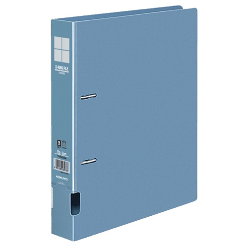 コクヨ　DリングファイルS型　再生PP表紙　B5タテ　2穴　300枚収容　背幅45mm　青　フ-FD431NB　1冊（ご注文単位1冊）【直送品】