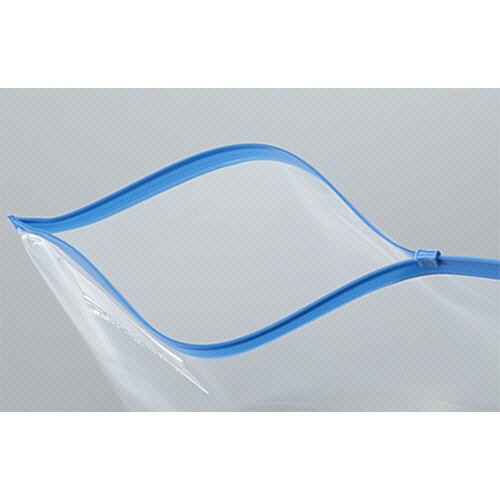 コクヨ カラーソフトクリヤーケースC(チャック付き) マチ付 A4ヨコ 青 クケ-334B 1枚(ご注文単位1枚)【直送品】