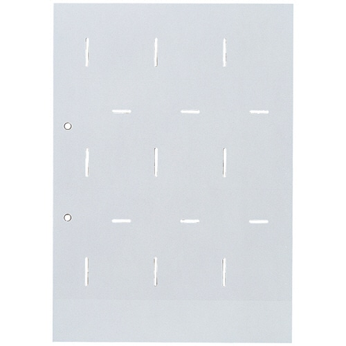 キングジム　名刺ホルダー台紙　A4タテ　2穴　両面18ポケット　タテ入れ　グレー　88DN　1パック（10枚）（ご注文単位1パック）【直送品】