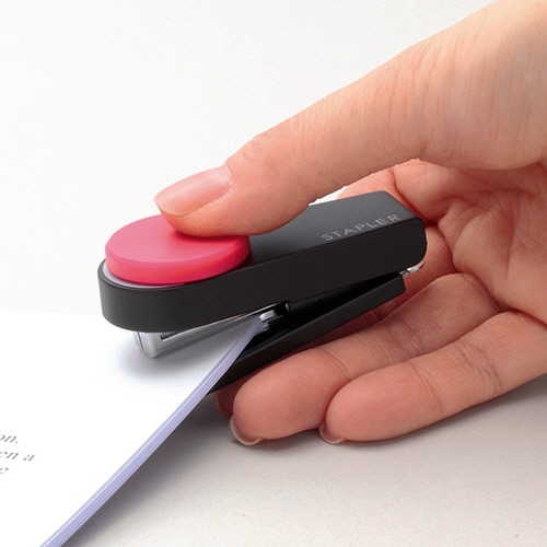 マックス　カラーギミック　10枚とじ　ライトブルー　HD-10XS／LB　1個（ご注文単位1個）【直送品】