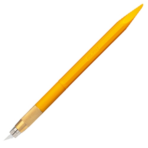 オルファ　デザイナーズナイフ　イエロー　216BSY　1本（ご注文単位1本）【直送品】