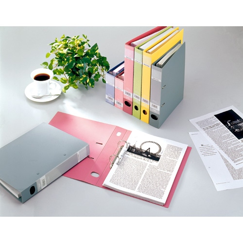 セキセイ ロックリングファイル A4タテ 2穴 280枚収容 背幅43mm ブルー F-532-10 1冊(ご注文単位1冊)【直送品】