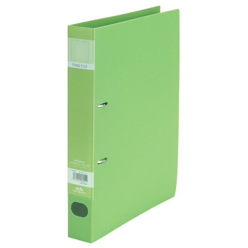 セキセイ　ロックリングファイル　A4タテ　2穴　280枚収容　背幅43mm　グリーン　F-532-30　1冊（ご注文単位1冊）【直送品】