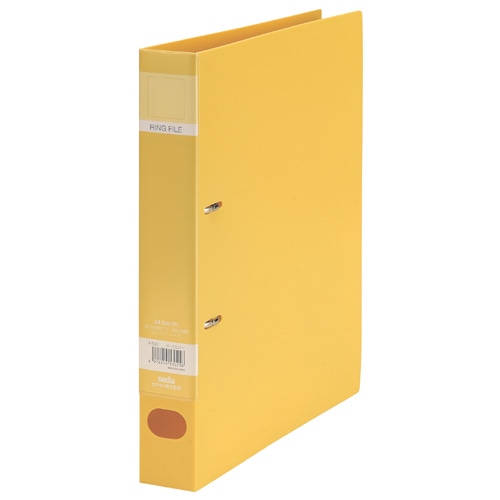 セキセイ　ロックリングファイル　A4タテ　2穴　280枚収容　背幅43mm　イエロー　F-532-50　1冊（ご注文単位1冊）【直送品】
