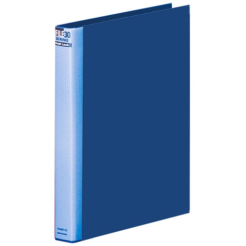 マルマン　ダブロックファイル　A4タテ　30穴　200枚収容　背幅38mm　ブルー　F948R-02　1冊（ご注文単位1冊）【直送品】