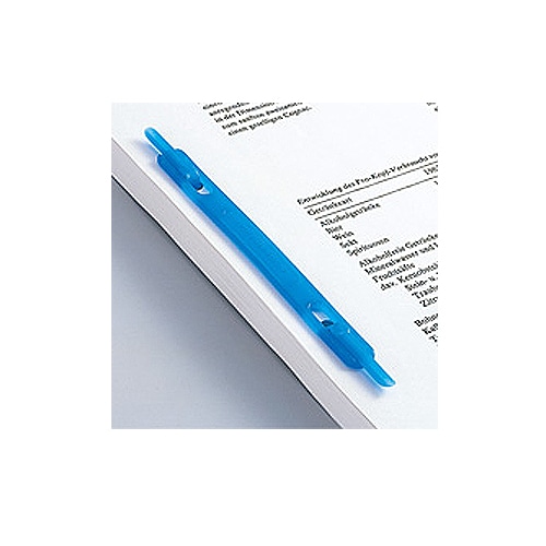 リヒトラブ ルーパーファスナー 足間隔80mm 約150枚収容 2穴 青 F-1-8 1パック(5本)(ご注文単位1パック)【直送品】