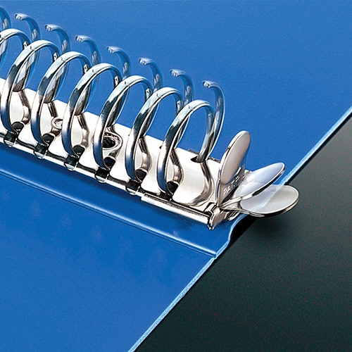 コクヨ クリヤーブック(ウェーブカットポケット・替紙式) A4タテ 30穴 25ポケット付属 背幅33mm 青 ラ-T730B 1冊(ご注文単位1冊)【直送品】