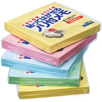 ビュートン スティックオンノート 貼ってはがせるノリ付きメモ 76.2×76.2mm 正方形 4色 ML-200C-5 1パック(5冊)(ご注文単位1パック)【直送品】