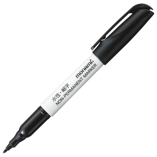 モナミ　NON-PERMANENT　MARKER（ACCU　LINER　PEN　X-FINE）　黒　12901　1本（ご注文単位1本）【直送品】