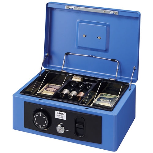 ライオン事務器　手提金庫　Sサイズ（B5判収納サイズ）　HS-93　1台（ご注文単位1台）【直送品】