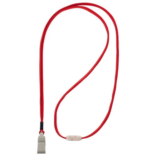 ライオン事務器　名札用ストラップ　レッド　N-11AP　1本（ご注文単位1本）【直送品】