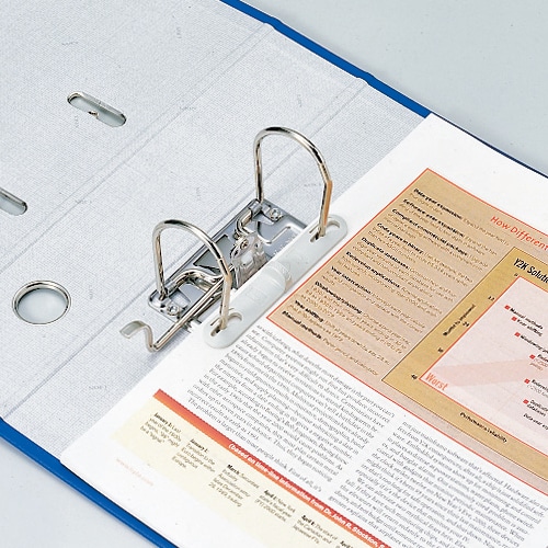 ライオン事務器 レバーアーチファイル A4タテ 2穴 470枚収容 背幅74mm 黒 No.1083 1冊(ご注文単位1冊)【直送品】