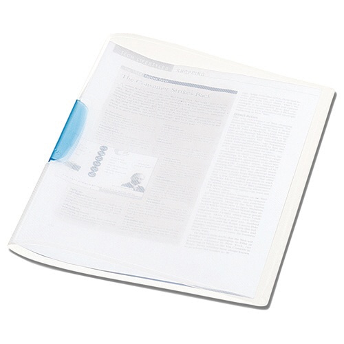 ビュートン ウィンググリップファイル A4タテ 20枚収容 ブルー WCF-A4S-CB 1冊(ご注文単位1冊)【直送品】