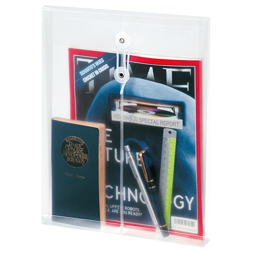 G-Aim エンベロープホルダー A4タテ クリア マチ付 YF-980 1枚(ご注文単位1枚)【直送品】