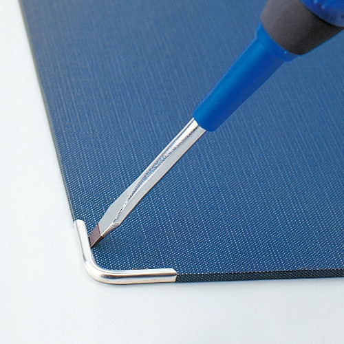 ライオン事務器 ボール用箋挟 A4タテ 紺 No.120 1枚(ご注文単位1枚)【直送品】