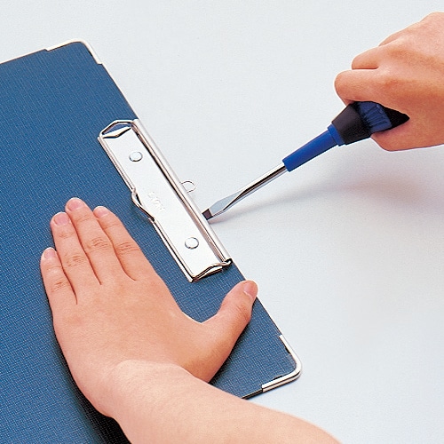 ライオン事務器　ボール用箋挟　B5タテ　紺　No.110　1枚（ご注文単位1枚）【直送品】