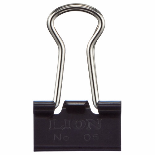 ライオン事務器 バインダークリップ 小小 口幅15mm No.106 1箱(10個)(ご注文単位1箱)【直送品】