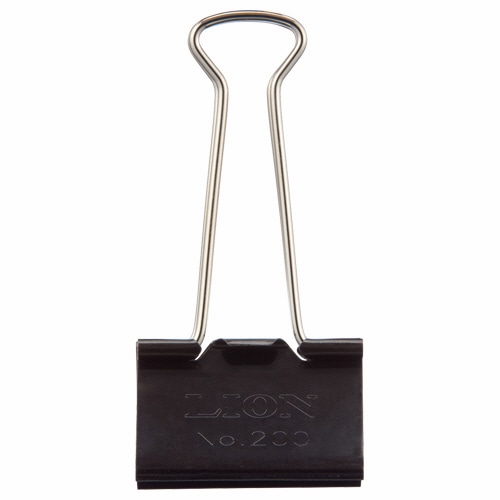 ライオン事務器 バインダークリップ 特大 口幅41mm No.200 1箱(10個)(ご注文単位1箱)【直送品】