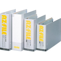 ライオン事務器　AZファイル（NF）　A4ヨコ　2穴　470枚収容　背幅89mm　ライトグレー　NF-12　1冊（ご注文単位1冊）【直送品】