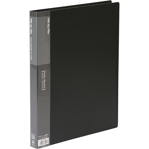 ビュートン　リングバインダー　A4タテ　30穴　30枚収容　背幅25mm　ダークグレー　RB-A4-DG　1冊（ご注文単位1冊）【直送品】