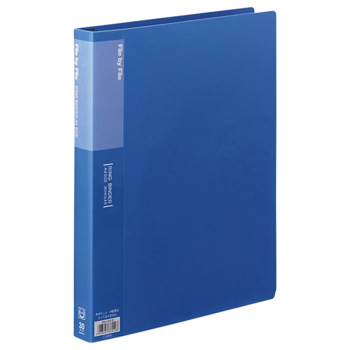 ビュートン　リングバインダー　A4タテ　30穴　45枚収容　背幅32mm　ブルー　RB-A4W-B　1冊（ご注文単位1冊）【直送品】