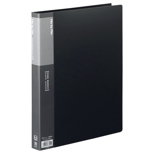 ビュートン　リングバインダー　A4タテ　30穴　45枚収容　背幅32mm　ダークグレー　RB-A4W-DG　1冊（ご注文単位1冊）【直送品】