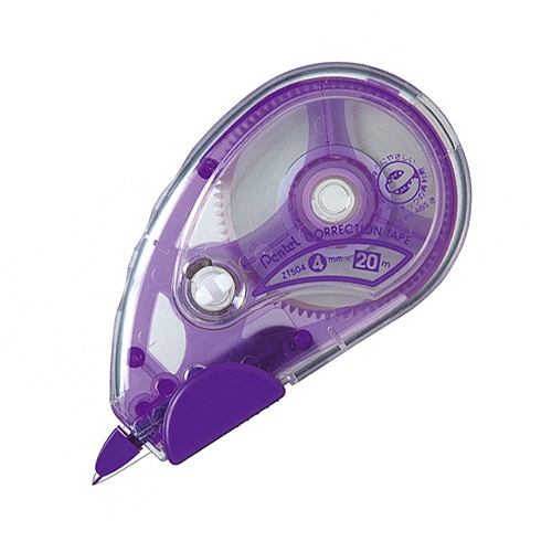 ぺんてる　修正テープ　20m　本体　4mm幅　XZT504W　1個（ご注文単位1個）【直送品】