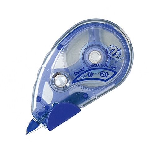 ぺんてる　修正テープ　20m　本体　5mm幅　XZT505W　1個（ご注文単位1個）【直送品】