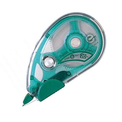 ぺんてる　修正テープ　20m　本体　6mm幅　XZT506W　1個（ご注文単位1個）【直送品】