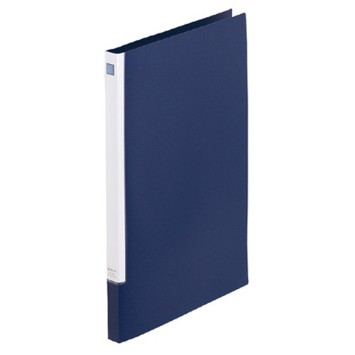 キングジム レターファイル スライドイン A4タテ 120枚収容 背幅18~30mm ネイビー 397N-NV 1冊(ご注文単位1冊)【直送品】
