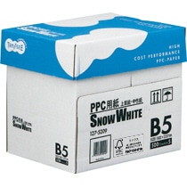 TANOSEE PPC用紙 SNOW WHITE B5 1箱(2500枚:500枚×5冊)(ご注文単位1箱)【直送品】