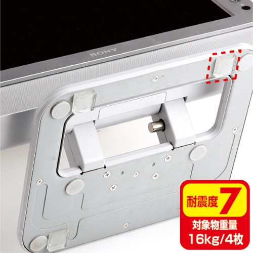 サンワサプライ 透明両面粘着ゴム 小 QL-76CL 1パック(4枚)(ご注文単位1パック)【直送品】