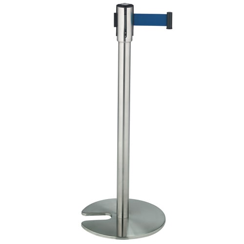 テラモト　ジョイントパーテーションD　ベルト青　SU-660-900-3　1本（ご注文単位1本）【直送品】