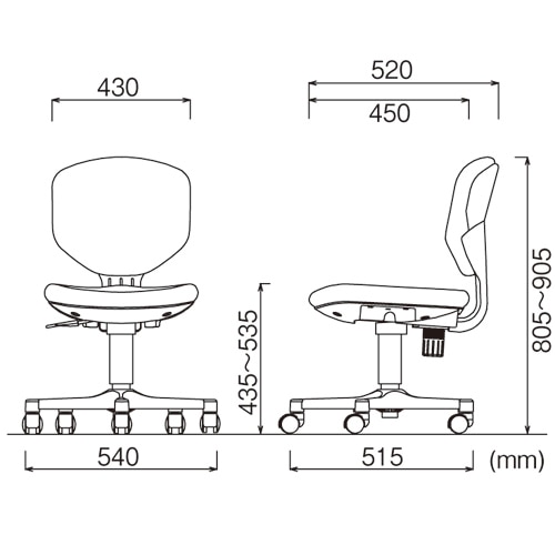 アイリスチトセ　BIT-EXオフィスチェア　肘なし　ブルー　BIT-EX43L0-F　1脚（ご注文単位1脚）【直送品】