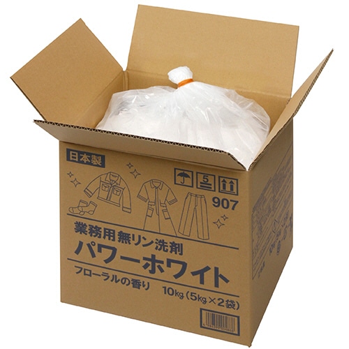 シャルメコスメティック 業務用無リン洗剤 パワーホワイト 10kg(5kg×2袋) 1箱(ご注文単位1箱)【直送品】