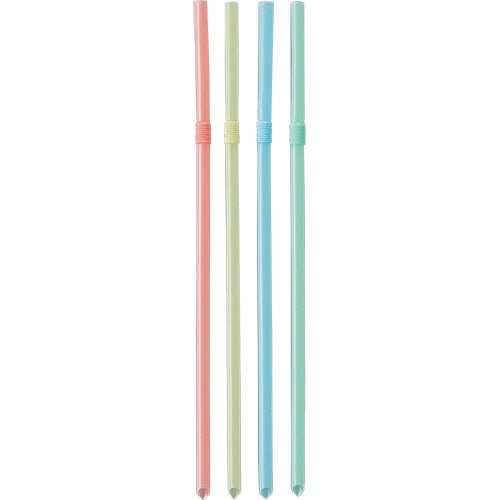 アートナップ　ミニ　曲がるストロー　4色アソート　AL-140　1パック（80本）（ご注文単位1パック）【直送品】