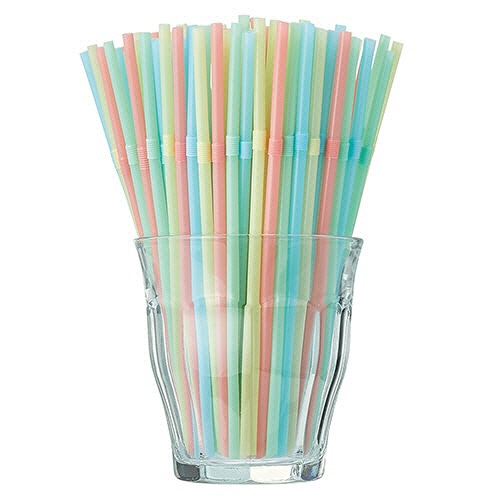 アートナップ ミニ 曲がるストロー 4色アソート AL-140 1パック(80本)(ご注文単位1パック)【直送品】