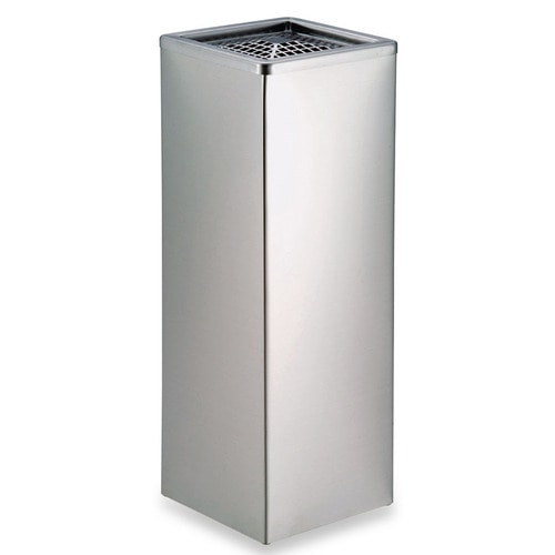 テラモト　ステン角型灰皿　GPX-28A　2.1L　SS-955-010-0　1台（ご注文単位1台）【直送品】