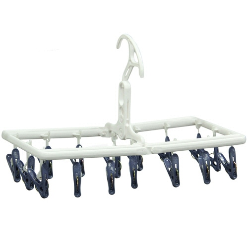 アイセン　ミニ角ハンガー　ピンチ16個付　LK402　1個（ご注文単位1個）【直送品】