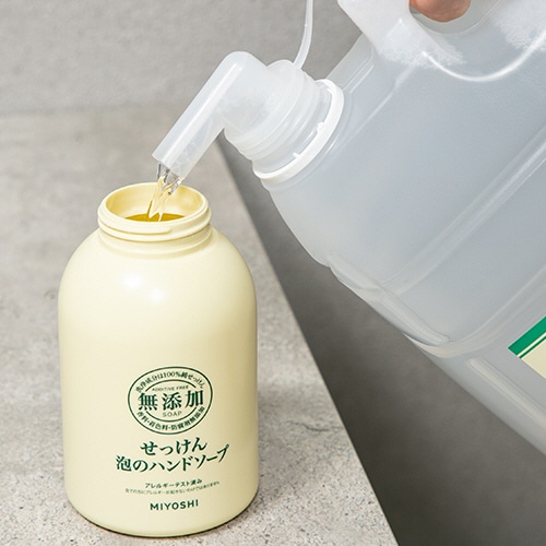 ミヨシ石鹸 無添加せっけん 泡のハンドソープ 業務用 4L 1本(ご注文単位1本)【直送品】