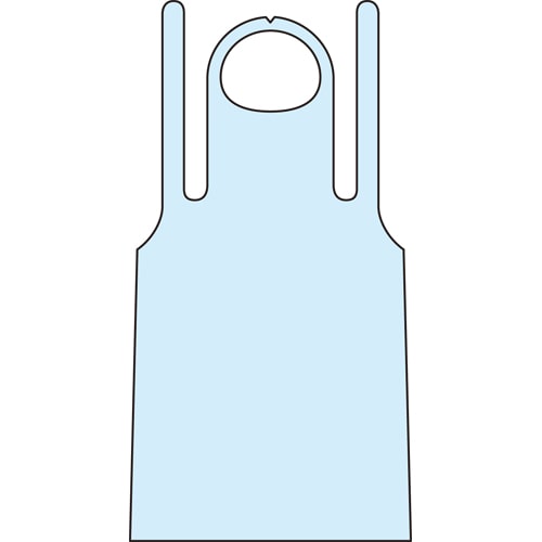 ファーストレイト PEエプロンN 袖なし ブルー FR-835 1箱(50枚)(ご注文単位1箱)【直送品】