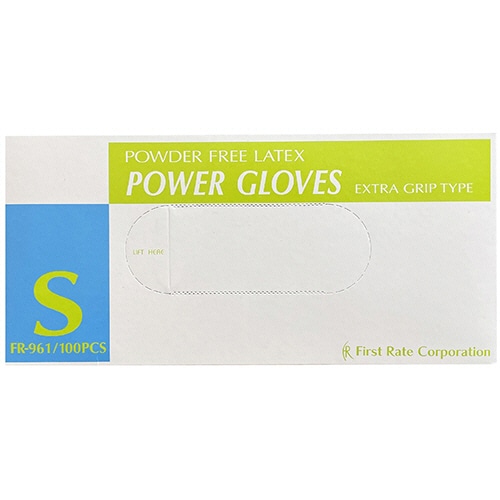 ファーストレイト パワーグローブ EXグリップ パウダーフリー S FR-961 1箱(100枚)(ご注文単位1箱)【直送品】
