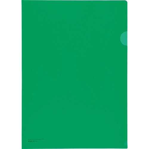 ライオン事務器　PPカラーホルダー　A4　厚さ0.2mm　グリーン　CF-6　1枚（ご注文単位1枚）【直送品】