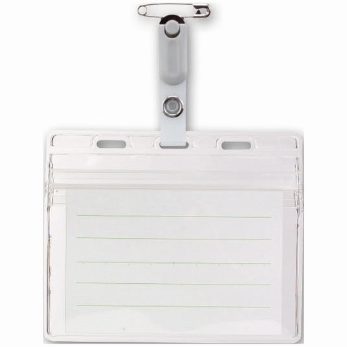 ソニック　タッグ名札　大　チャックタイプ　ソフト　クリップ付　NF-659　1パック（10個）（ご注文単位1パック）【直送品】