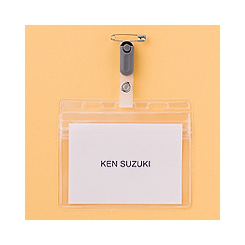 ソニック タッグ名札 大 チャックタイプ ソフト クリップ付 NF-659 1パック(10個)(ご注文単位1パック)【直送品】
