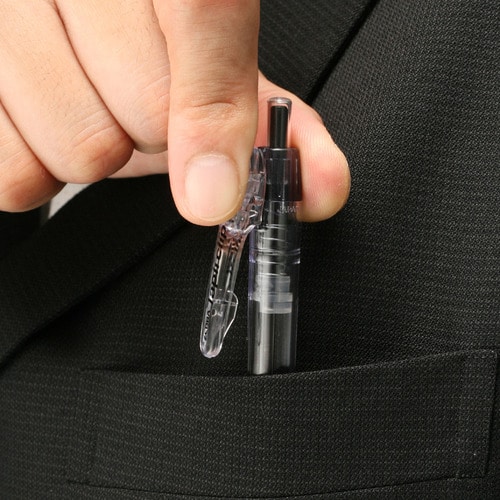 ゼブラ　油性ボールペン　タプリクリップ　0.7mm　黒　（軸色：ライトブルー）　BN5-LB　1本（ご注文単位1本）【直送品】