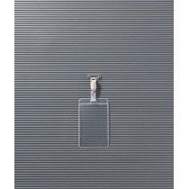 ライオン事務器　タッグ名札　タテ型　ソフトタイプ　N-74K　1個（ご注文単位1個）【直送品】