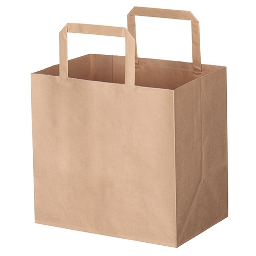 シモジマ　HEIKO　Hフラットチャームバッグ　220-1　茶　#003277301　1パック（50枚）（ご注文単位1パック）【直送品】