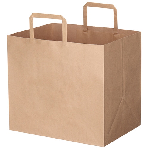 シモジマ　HEIKO　Hフラットチャームバッグ　300-1　茶　#003277101　1パック（50枚）（ご注文単位1パック）【直送品】